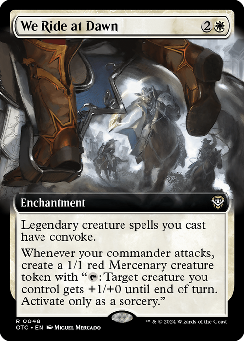 We Ride at Dawn (Extended Art) (OTC-048) - Outlaws of Thunder Junction Commander: (Extended Art)
