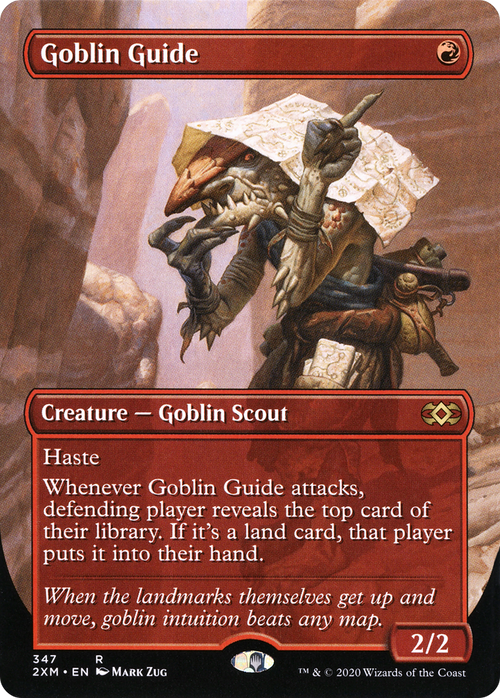 Goblin Guide (Borderless) (2XM-347) - Double Masters (Borderless) Foil
