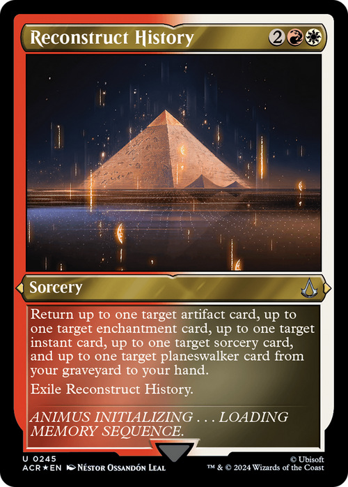 Reconstruct History (Foil Etched) (ACR-245) - Assassin's Creed Foil