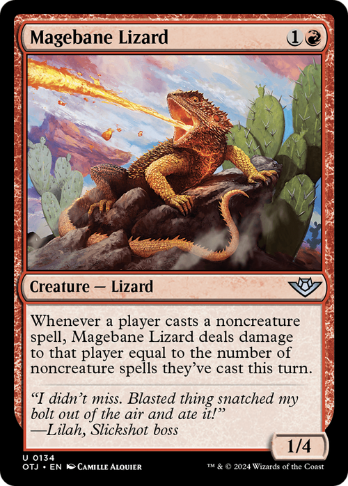 Magebane Lizard (OTJ-134) - Outlaws of Thunder Junction