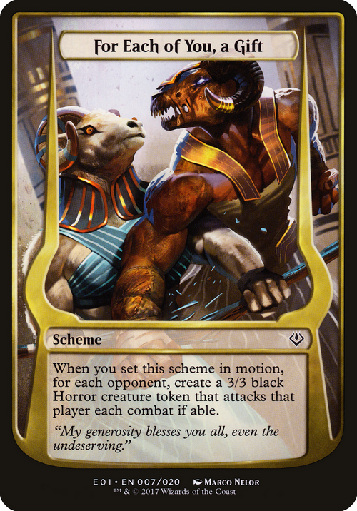 For Each of You, a Gift (Archenemy: Nicol Bolas) (OVER-07★) - Archenemy: Nicol Bolas Schemes