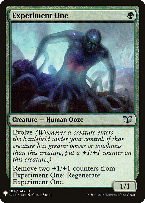 Experiment One (LIST-C15-184) - The List