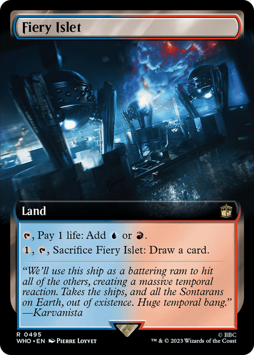Fiery Islet (Extended Art) (WHO-495) - Doctor Who: (Extended Art)