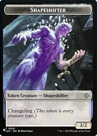 Shapeshifter // Cat Double-Sided Token (LIST-1 // 11) - Secret Lair Drop Series