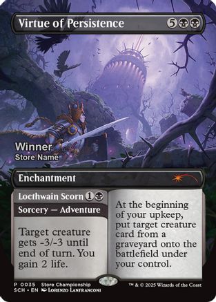 Virtue of Persistence (Winner) (GAME-035) - Game Day & Store Championship Promos