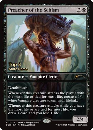 Preacher of the Schism (Top 8) (GAME-034) - Game Day & Store Championship Promos