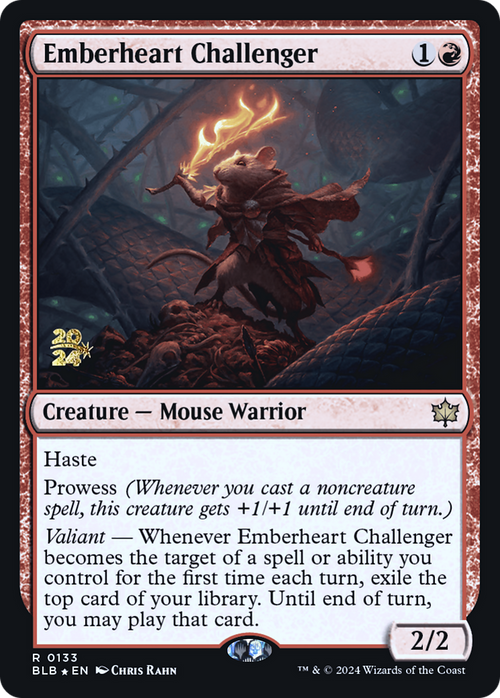 Emberheart Challenger (PRE-133) - Bloomburrow Promos Foil