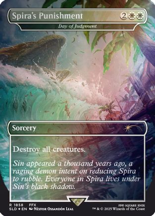 Spira's Punishment - Day of Judgment (Rainbow Foil) (SLD-1858) - Secret Lair Drop Series Foil