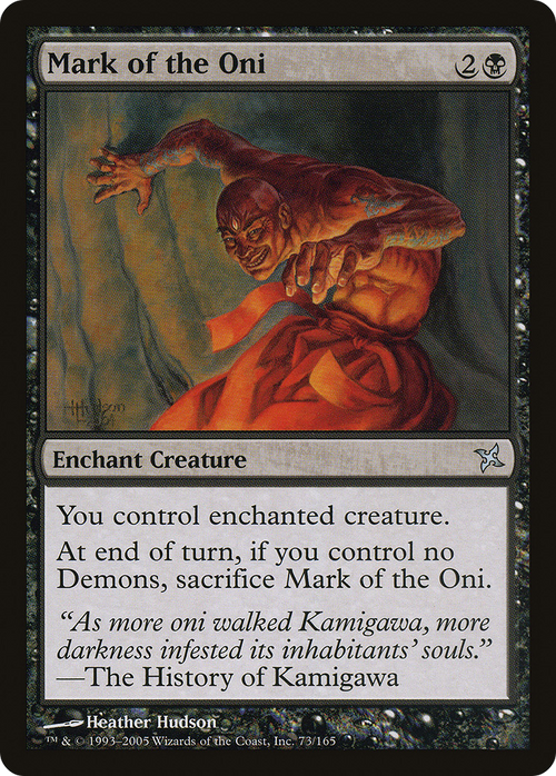 Mark of the Oni (BOK-073) - Betrayers of Kamigawa Foil