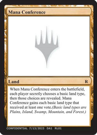 Mana Conference (-) - Un-Known Event Playtest Cards