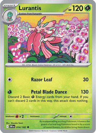 Lurantis 014  - Reverse Holofoil SV10 Destined Rivals - Uncommon