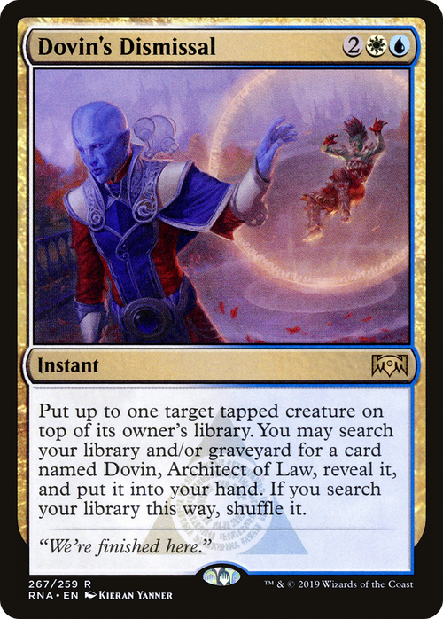 Dovin's Dismissal (RNA-267) - Ravnica Allegiance