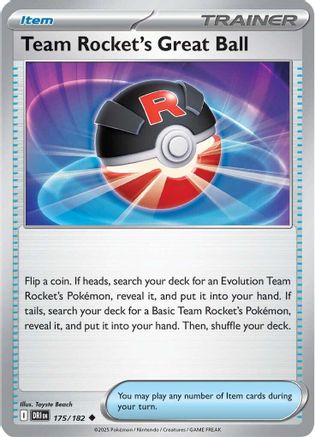 Team Rocket's Great Ball 175  SV10 Destined Rivals - Uncommon
