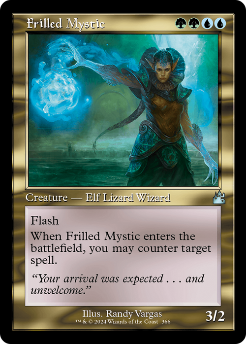 Frilled Mystic (Retro Frame) (RVR-366) - Ravnica Remastered
