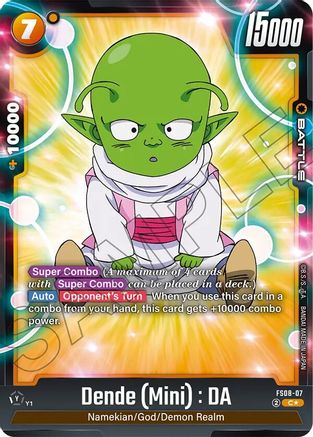 Dende (Mini) : DA (Bonus Pack Alternate Art) (FS08-07) - Starter Deck 8 Vegeta Mini Super Saiyan 3 Holofoil