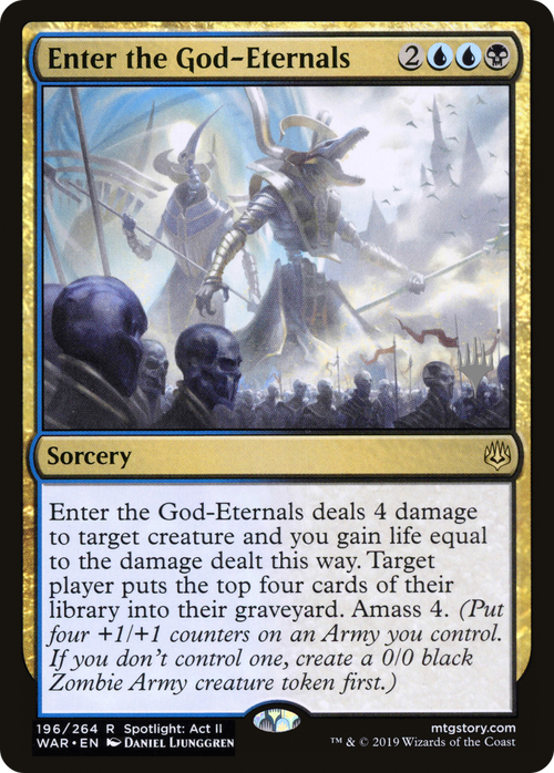 Enter the God-Eternals (PPELD-196P) - War of the Spark Promos Foil