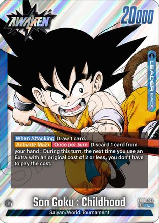 Son Goku : Childhood (FB06-025) - Manga Booster 01 Holofoil