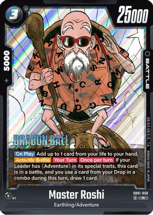 Master Roshi (SB01-050) - Manga Booster 01 Holofoil