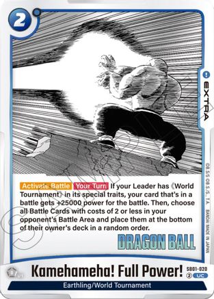 Kamehameha! Full Power! (SB01-020) - Manga Booster 01