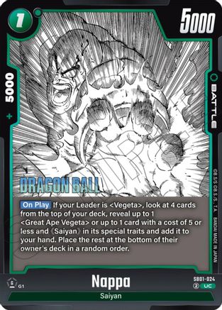 Nappa (SB01-024) - Manga Booster 01 Holofoil