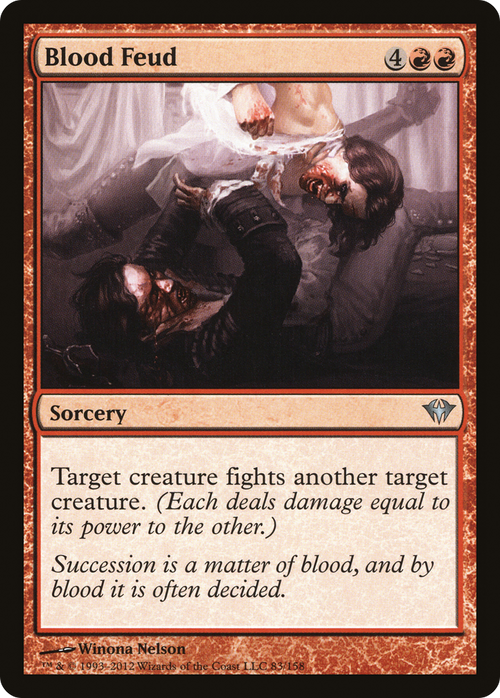 Blood Feud (DKA-083) - Dark Ascension Foil