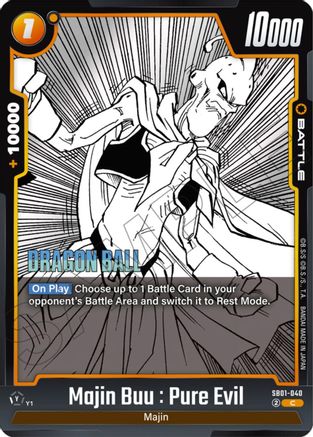 Majin Buu : Pure Evil (SB01-040) - Manga Booster 01