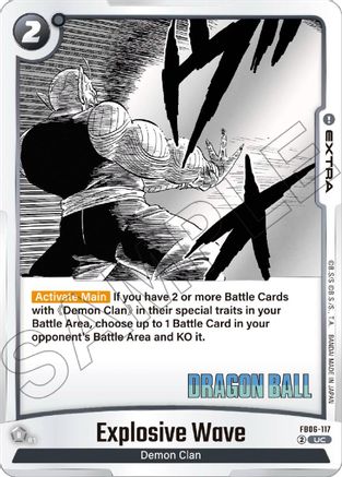 Explosive Wave (FB06-117) - Manga Booster 01 Holofoil