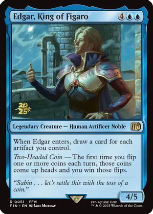 Edgar, King of Figaro (PRE-051) - Prerelease Cards Foil