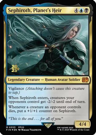 Sephiroth, Planet's Heir (PRE-553) - Prerelease Cards Foil