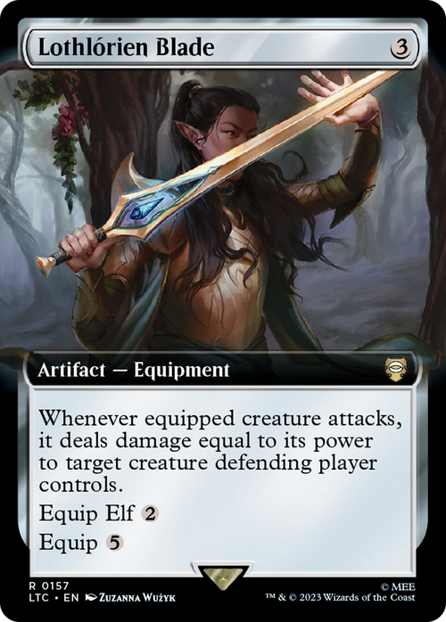 Lothlorien Blade (Extended Art) (LTC-157) - Tales of Middle-earth Commander: (Extended Art)