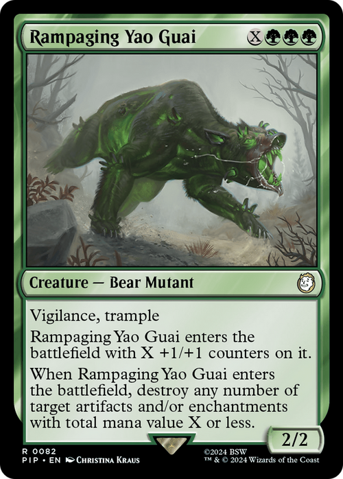 Rampaging Yao Guai (PIP-082) - Fallout