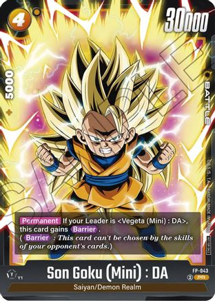 Son Goku (Mini) : DA - FP-043 (FB-043) - Fusion World Promotion Cards and Packs Holofoil