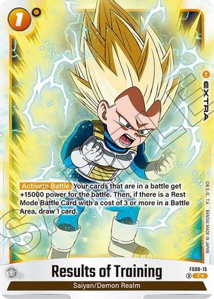 Results of Training (Bonus Pack Alternate Art) (FS08-15) - Starter Deck 8 Vegeta Mini Super Saiyan 3 Holofoil