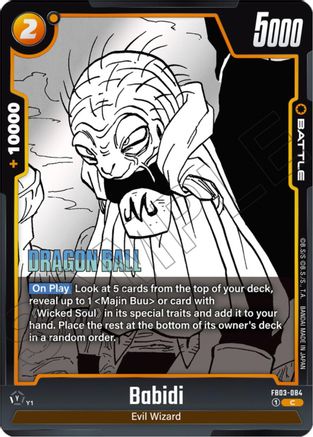Babidi (FB03-084) - Manga Booster 01 Holofoil