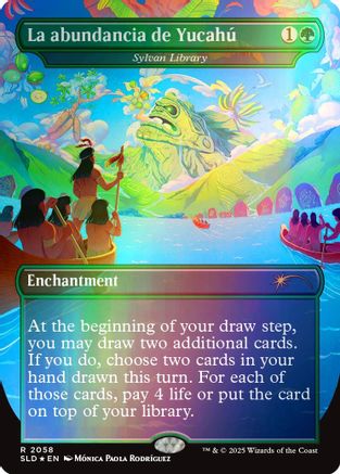 La abundancia de Yucahú - Sylvan Library (Rainbow Foil) (SLD-2058) - Secret Lair Drop Series Foil