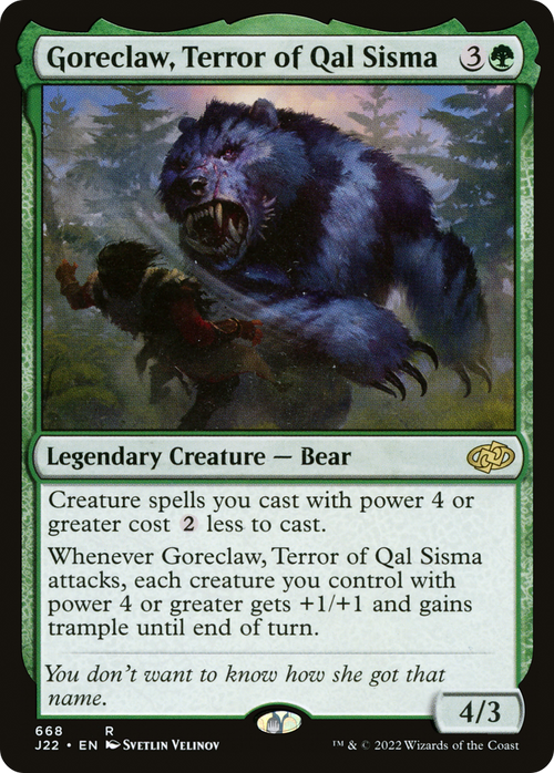 Goreclaw, Terror of Qal Sisma (J22-668) - Jumpstart 2022