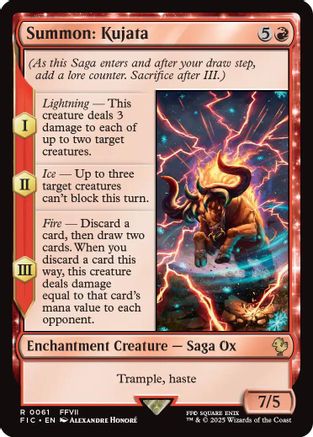 Summon: Kujata (Surge Foil) (FIC-061) - Commander: FINAL FANTASY Foil