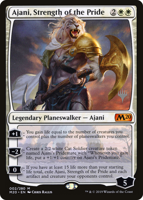 Ajani, Strength of the Pride (PPM20-02P) - Core Set 2020 Promos Foil