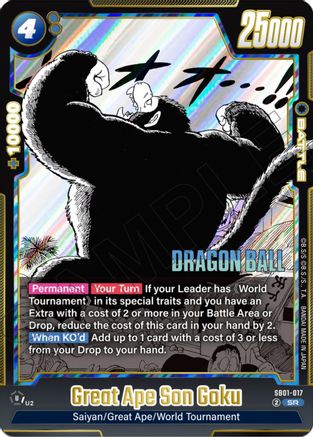 Great Ape Son Goku (SB01-017) - Manga Booster 01 Holofoil