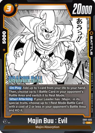 Majin Buu : Evil (SB01-035) - Manga Booster 01