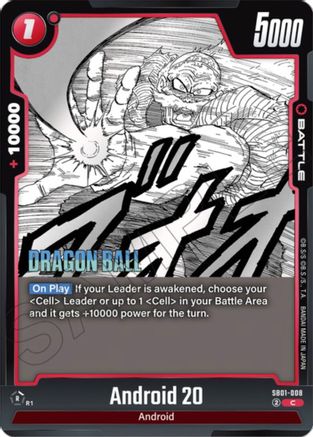 Android 20 (SB01-008) - Manga Booster 01 Holofoil
