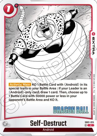 Self-Destruct (SB01-015) - Manga Booster 01 Holofoil