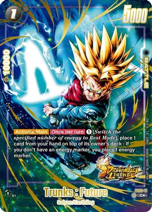 Trunks : Future (Bonus Pack Alternate Art) (FS09-11) - Starter Deck 9 Shallot Holofoil