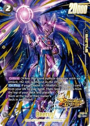 Beerus (Bonus Pack Alternate Art) (FS09-13) - Starter Deck 9 Shallot Holofoil