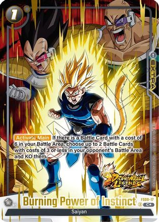 Burning Power of Instinct (Bonus Pack Alternate Art) (FS09-17) - Starter Deck 9 Shallot Holofoil