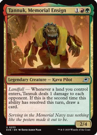 Tannuk, Memorial Ensign (EOE-233) - Edge of Eternities