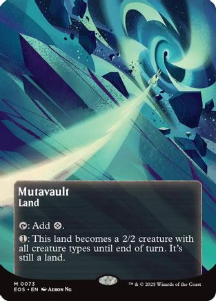 Mutavault (0073) (Borderless) (EOS-073) - Edge of Eternities: Stellar Sights Foil