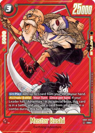 Master Roshi (Alternate Art) (SB01-050) - Manga Booster 01 Holofoil