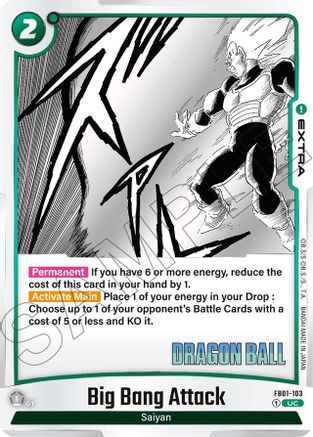 Big Bang Attack (FB01-103) - Manga Booster 01 Holofoil