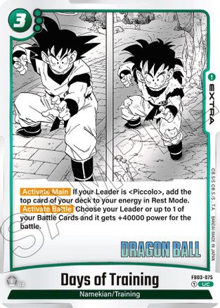 Days of Training (FB03-075) - Manga Booster 01